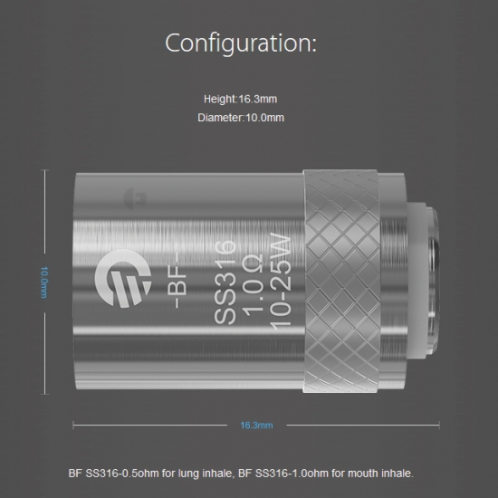 5x Joyetech BF Coil Head