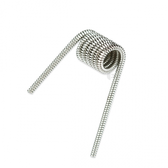 10x UD Twisted Fused Clapton SS316L Coil - 0,1 Ohm