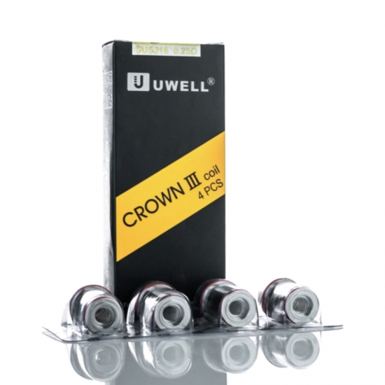 4x Uwell Crown 3 SUS316 Parallelcoil