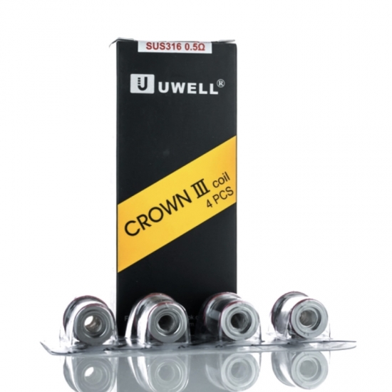 4x Uwell Crown 3 SUS316 Parallelcoil