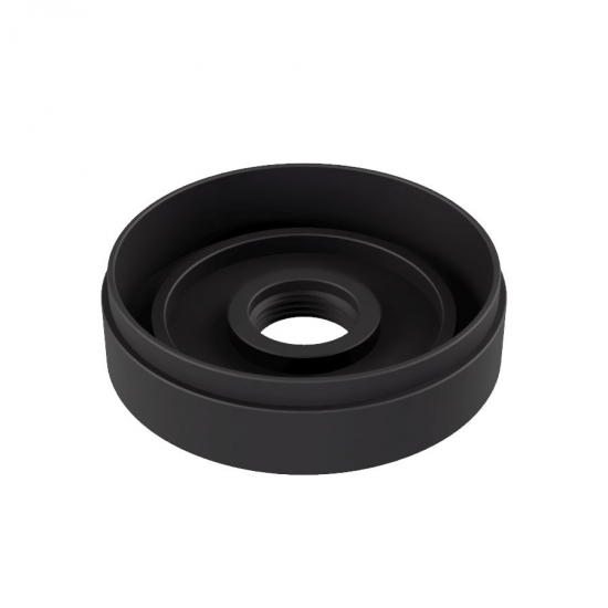 Simurg Base Cap PVD Black Plain 26mm