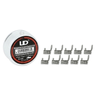 10x UD Staggered Fused Clapton SS316L Coil